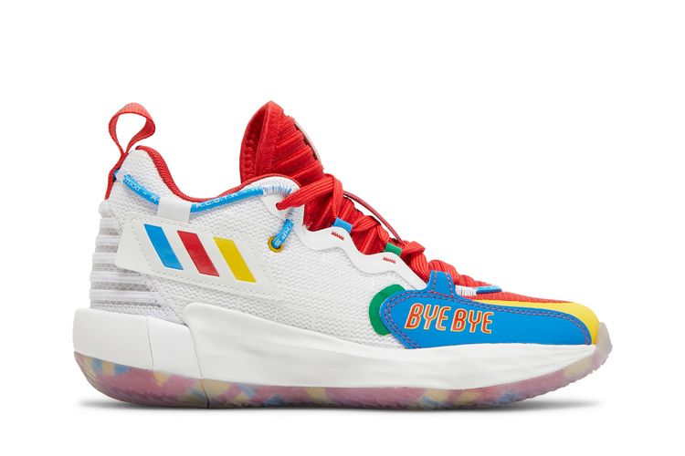 adidas Dame 7 Extply Junior Lillard LEGO BYE BYE Size 6.5  ADIDAS x  Dame Bye Bye Sneakers Size 4US main image 1