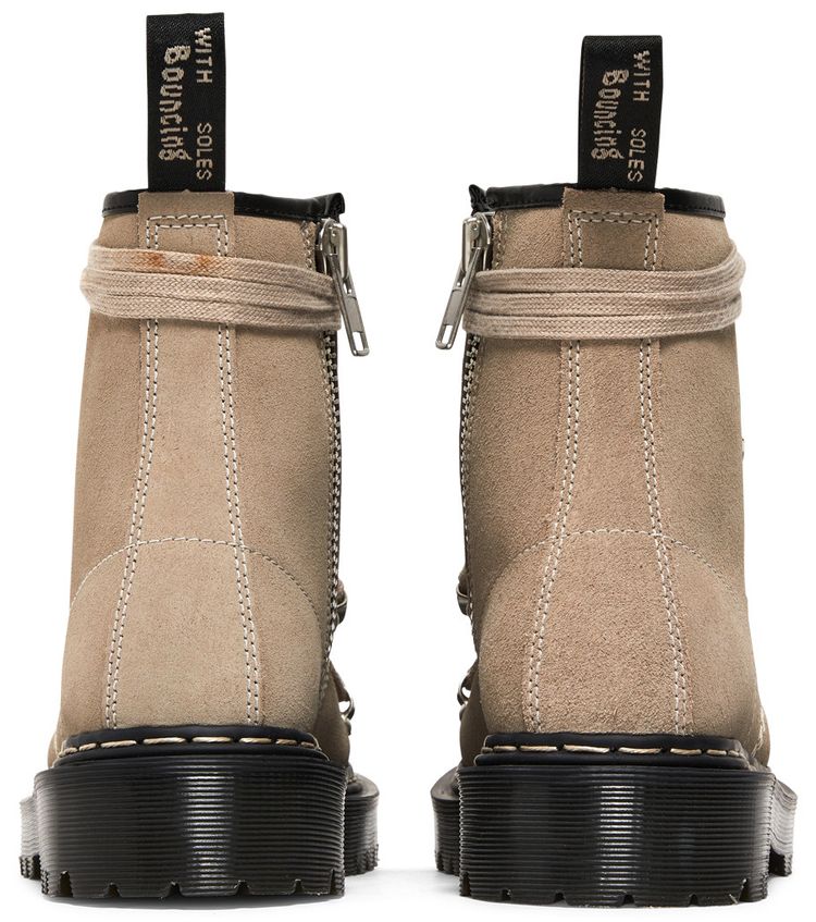 Dr Martens Rick Owens x 1460 Bex Suede Boot Light Taupe
