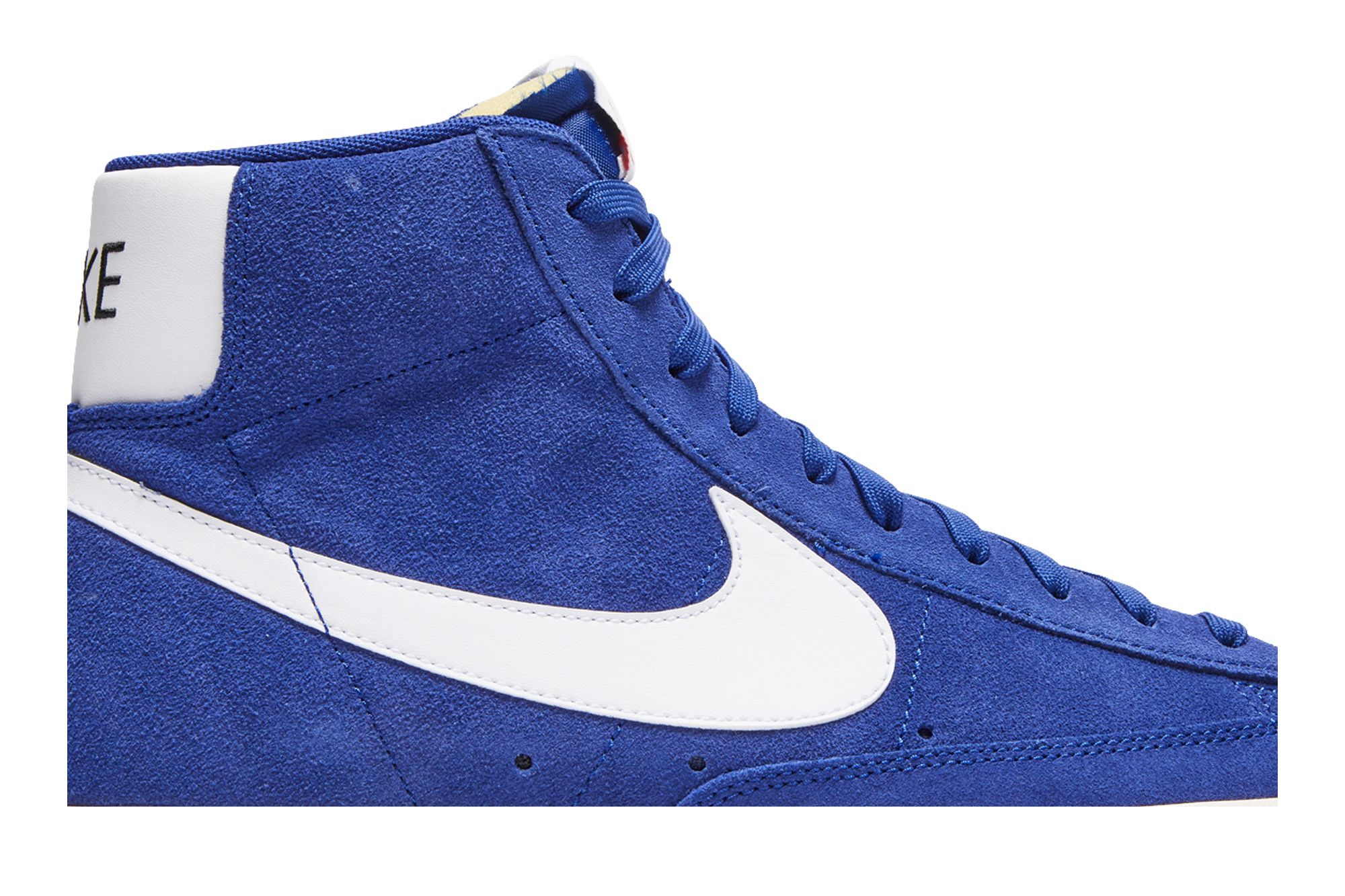 Nike blazer mid blue suede sales