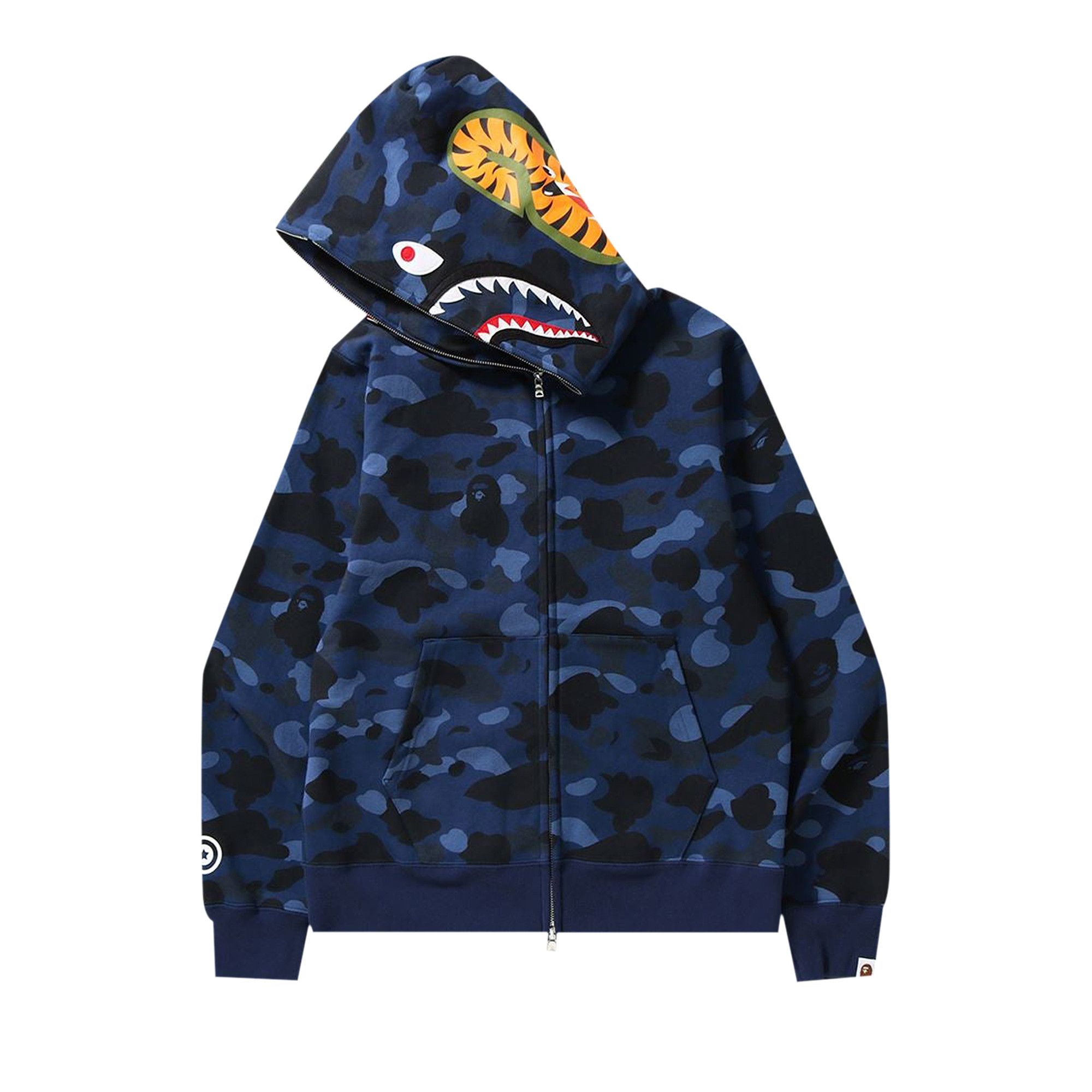 Buy BAPE Color Camo Shark Full Zip Hoodie Navy 1H70 115 008 NAVY GOAT CA
