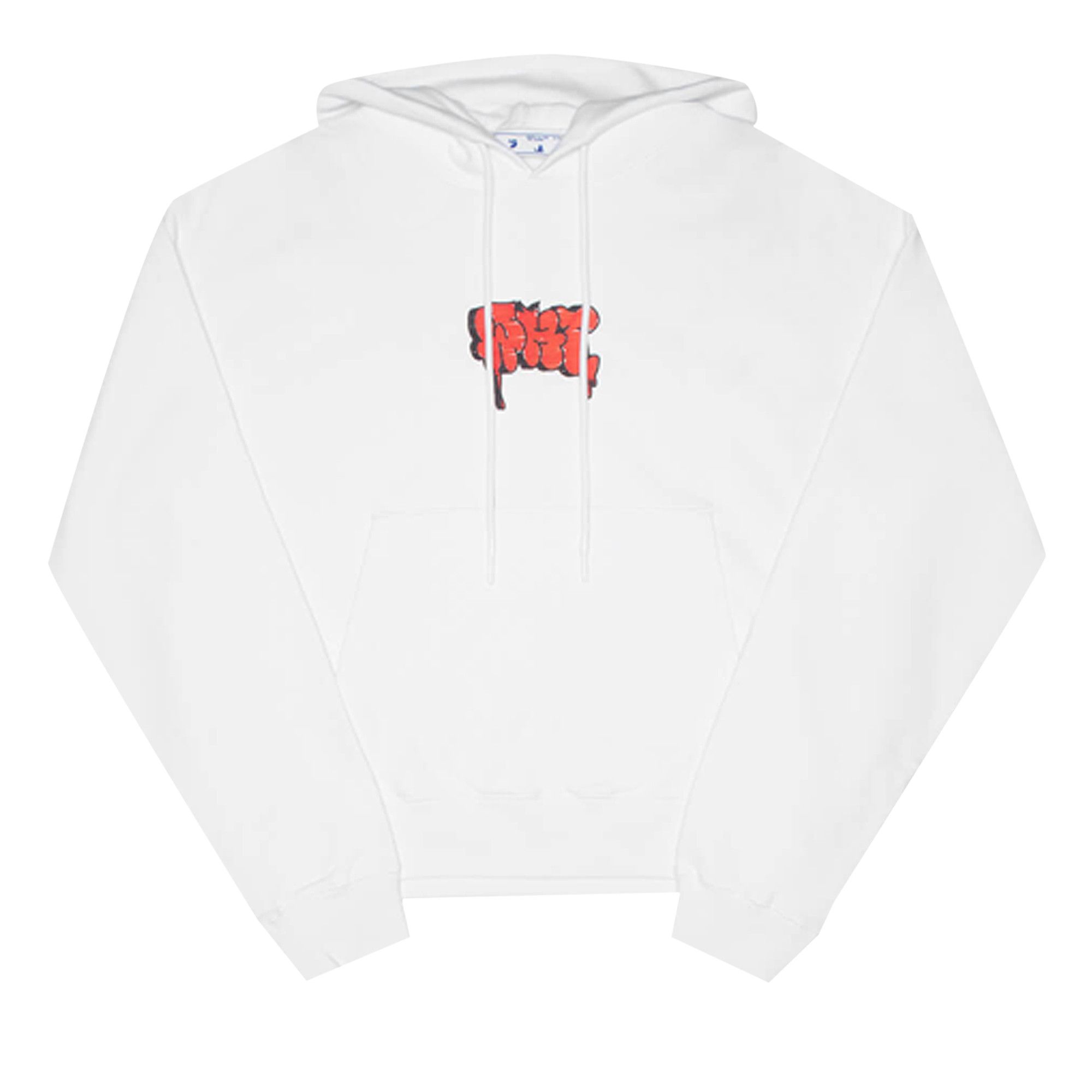 Off white black new arrivals graffiti hoodie