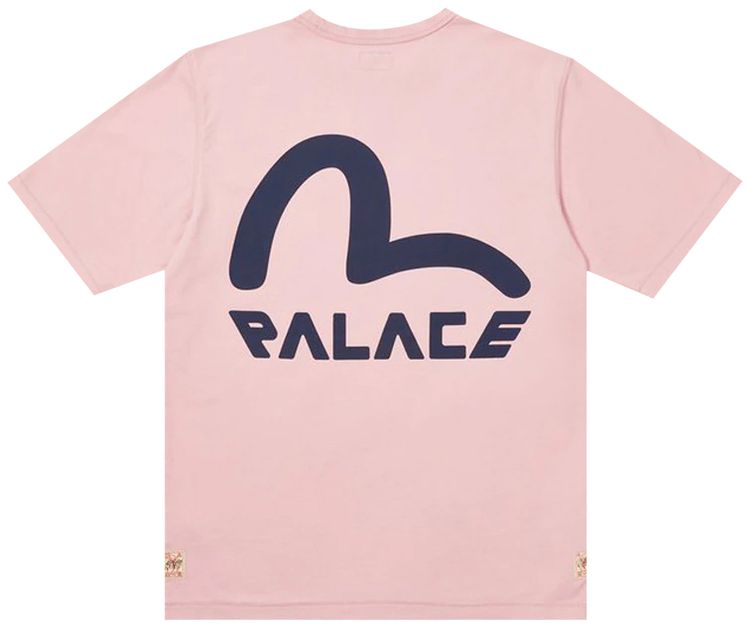Palace x Evisu Seagull T Shirt Pink Nectar