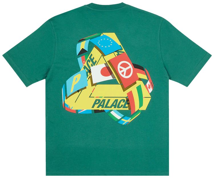 Palace Tri Flag T Shirt Green