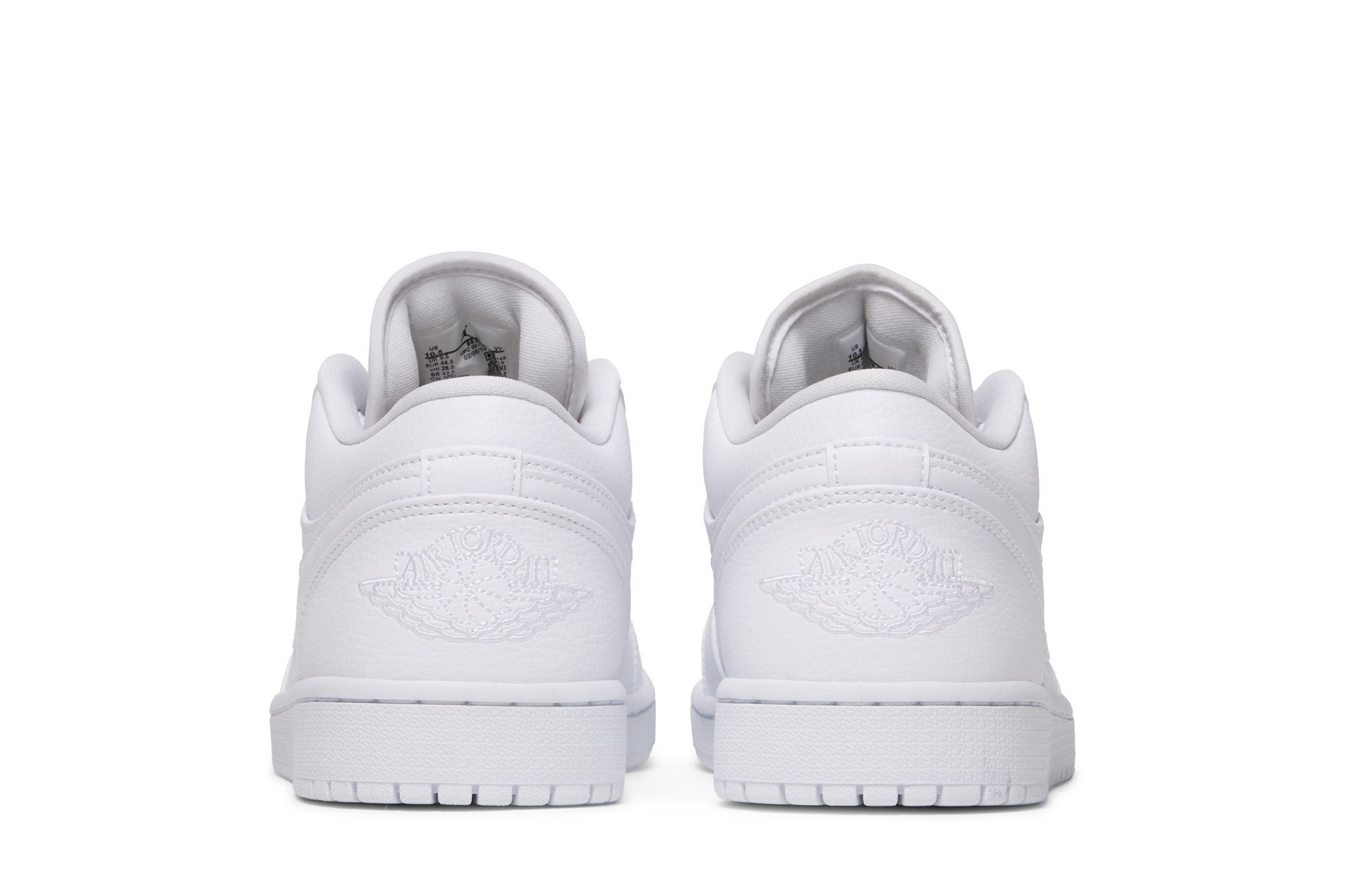 Size 10.0 Air Jordan 1 Low Triple White