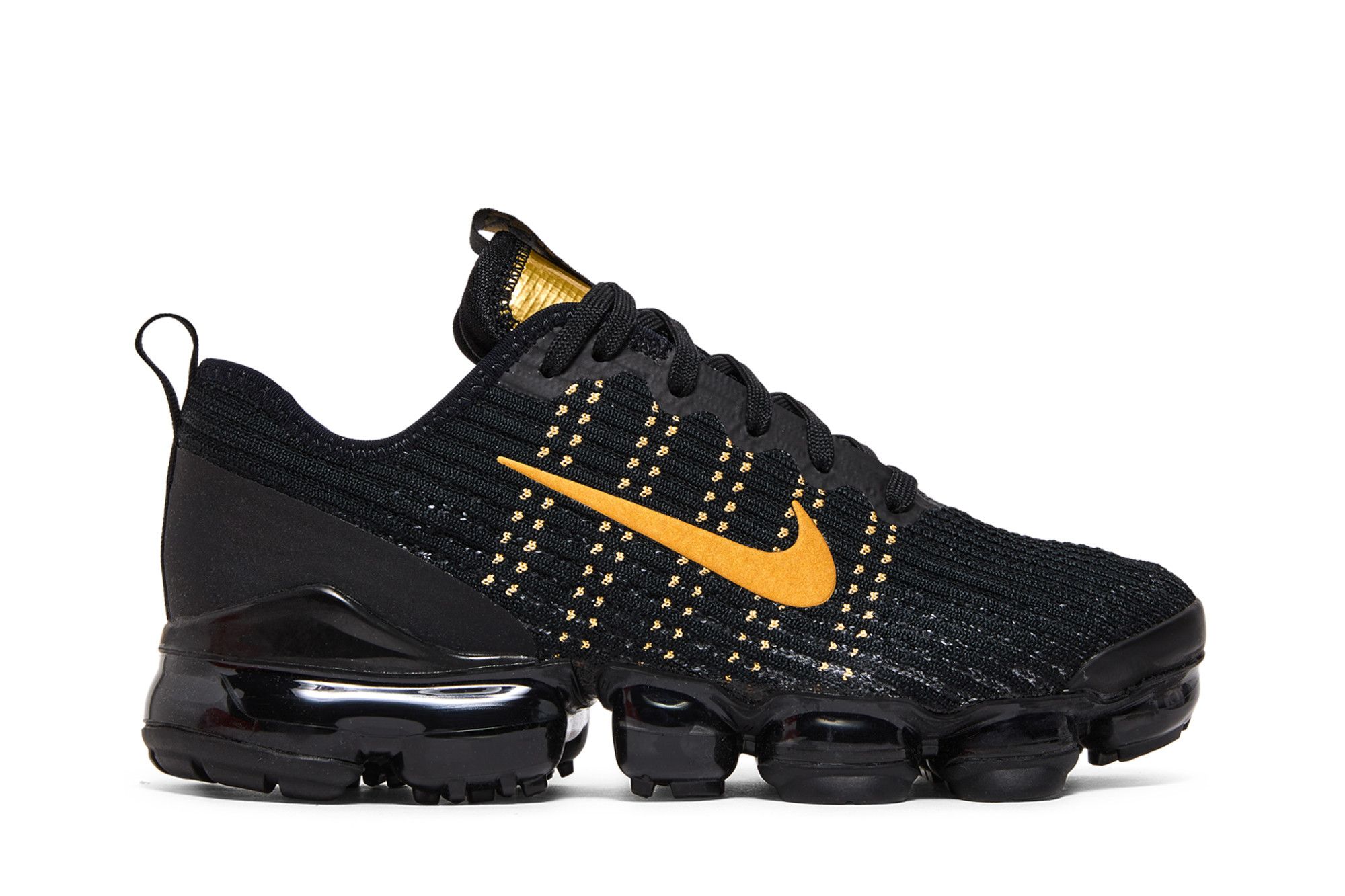 vapormax flyknit 3 black and gold