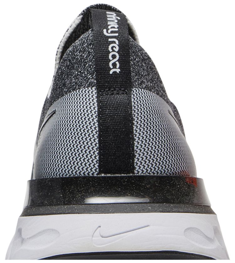 Nike React Infinity Run Flyknit Black White