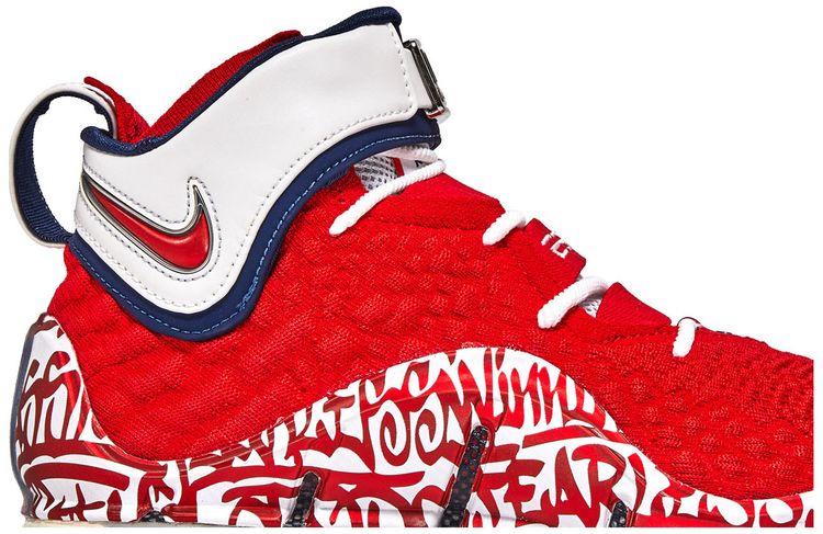 Nike LeBron 17 EP LeBron 4 Red Graffiti