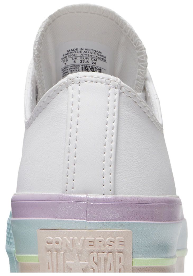 Converse Wmns Chuck Taylor All Star Lift Low White Lilac Blue