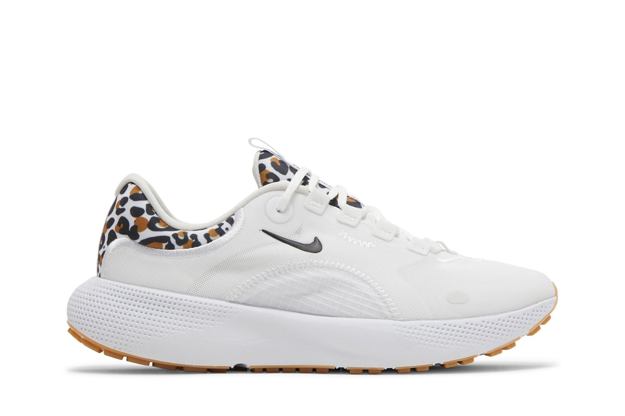 Wmns React Escape Run White Leopard