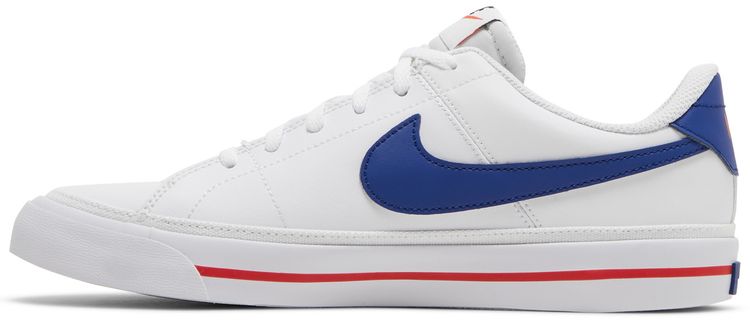Nike Court Legacy GS White Deep Royal Blue Red
