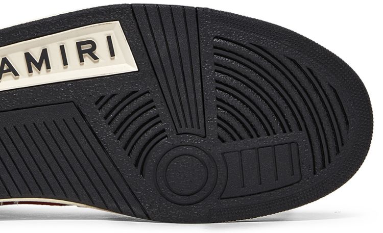 Amiri Skel Top High Black Red