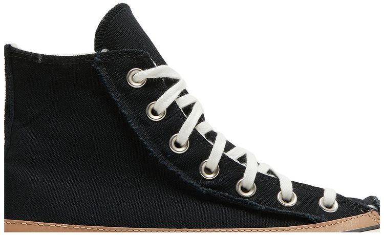 Converse Wmns Chuck Taylor All Star Raw Edge Platform High Black Champagne Tan