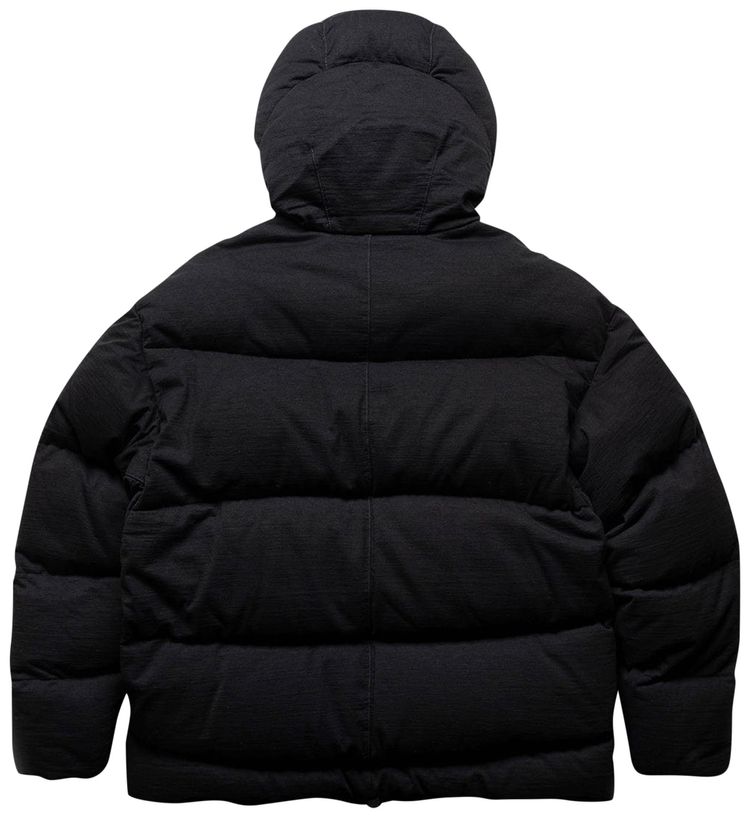 Stone Island Shadow Project High Density R Nylon Jersey Real Down Jacket Black