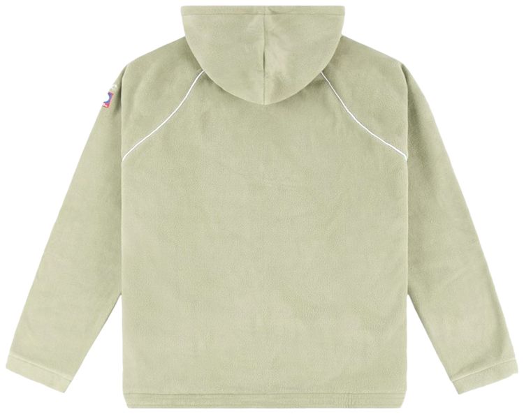 Dime Polar Fleece Half Zip Hoodie Light Army