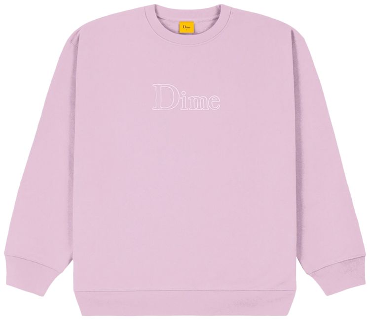 Dime Classic Outline Crewneck Lavender Frost