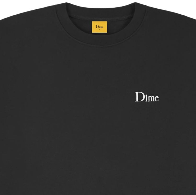 Dime Classic Small Logo Crewneck Black