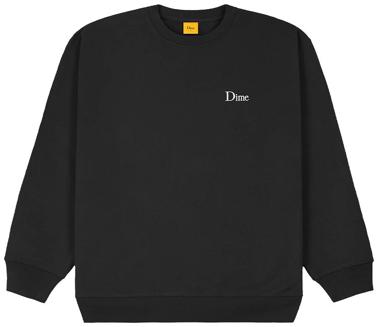 Dime Classic Small Logo Crewneck Black