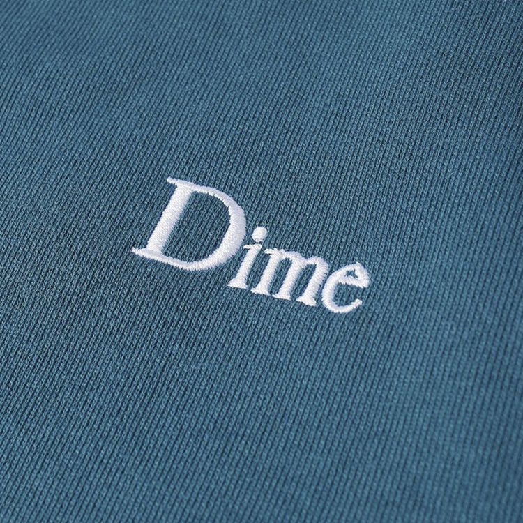 Dime Classic Small Logo Crewneck Real Teal