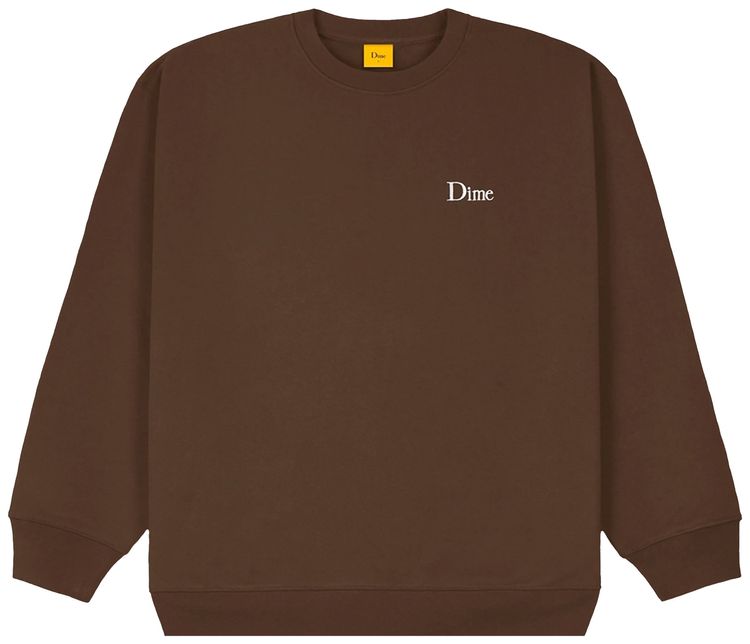 Dime Classic Small Logo Crewneck Stray Brown