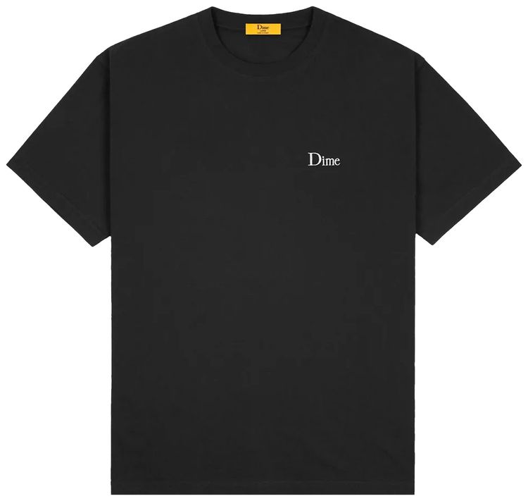 Dime Classic Small Logo T shirt Black