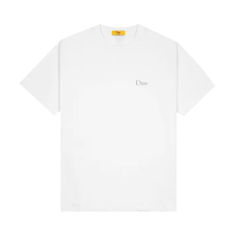 Dime Classic Small Logo T shirt White