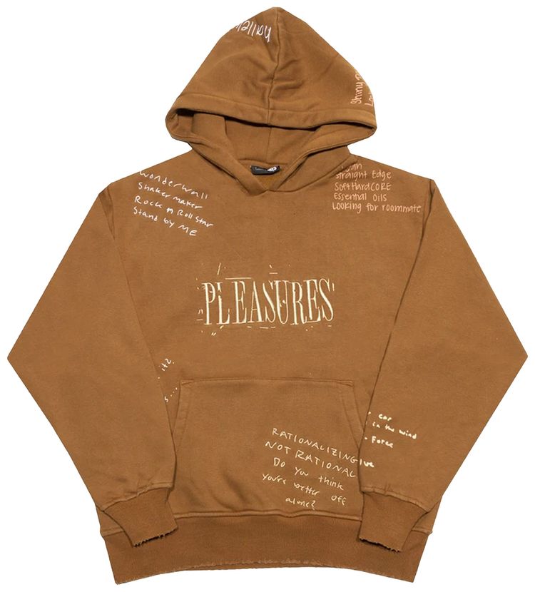 Pleasures Remote Hoodie Brown