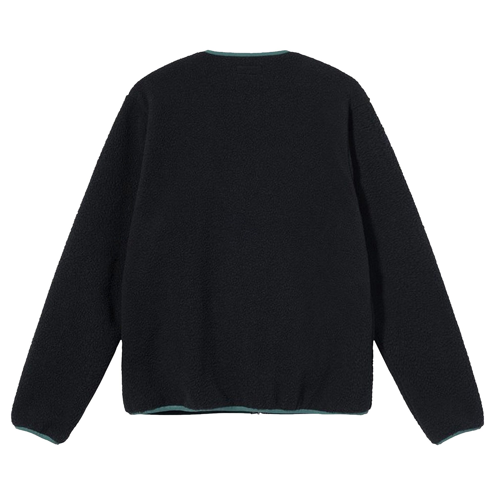 Buy Stussy Polar Fleece Cardigan 'Black' - 218131 BLAC | GOAT