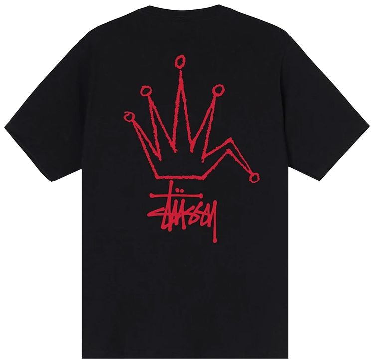 Stussy Broken Crown Tee Black