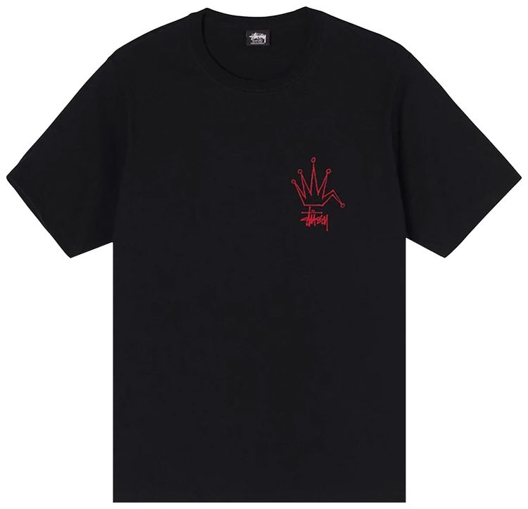 Stussy Broken Crown Tee Black