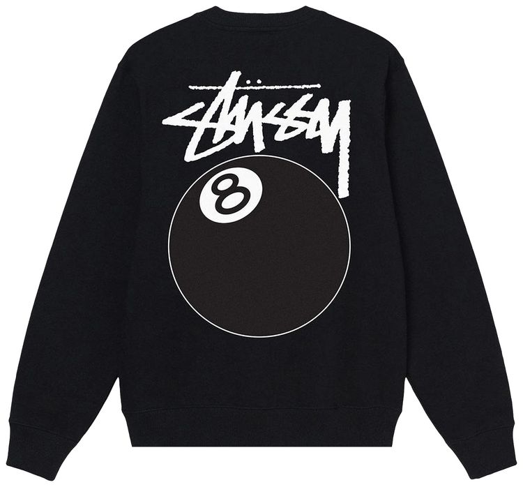 Stussy 8 Ball Crew Black