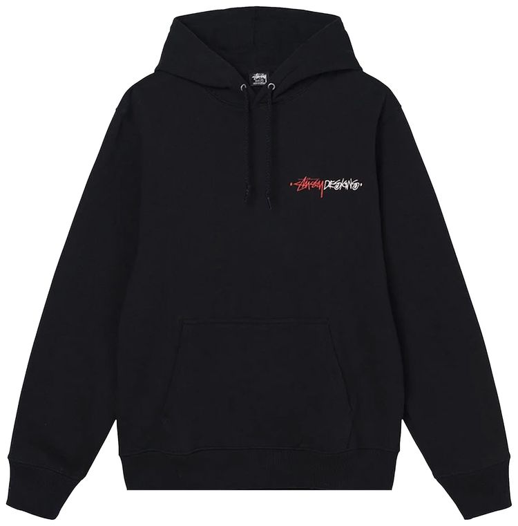 Stussy Positive Vibrations Applique Hood Black