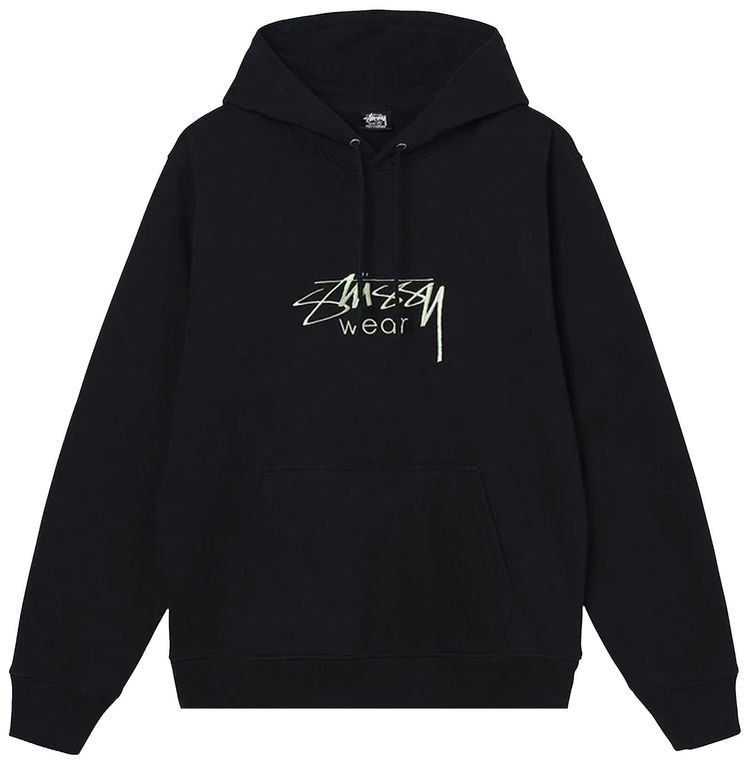 Stussy Wear Applique Hoodie Black