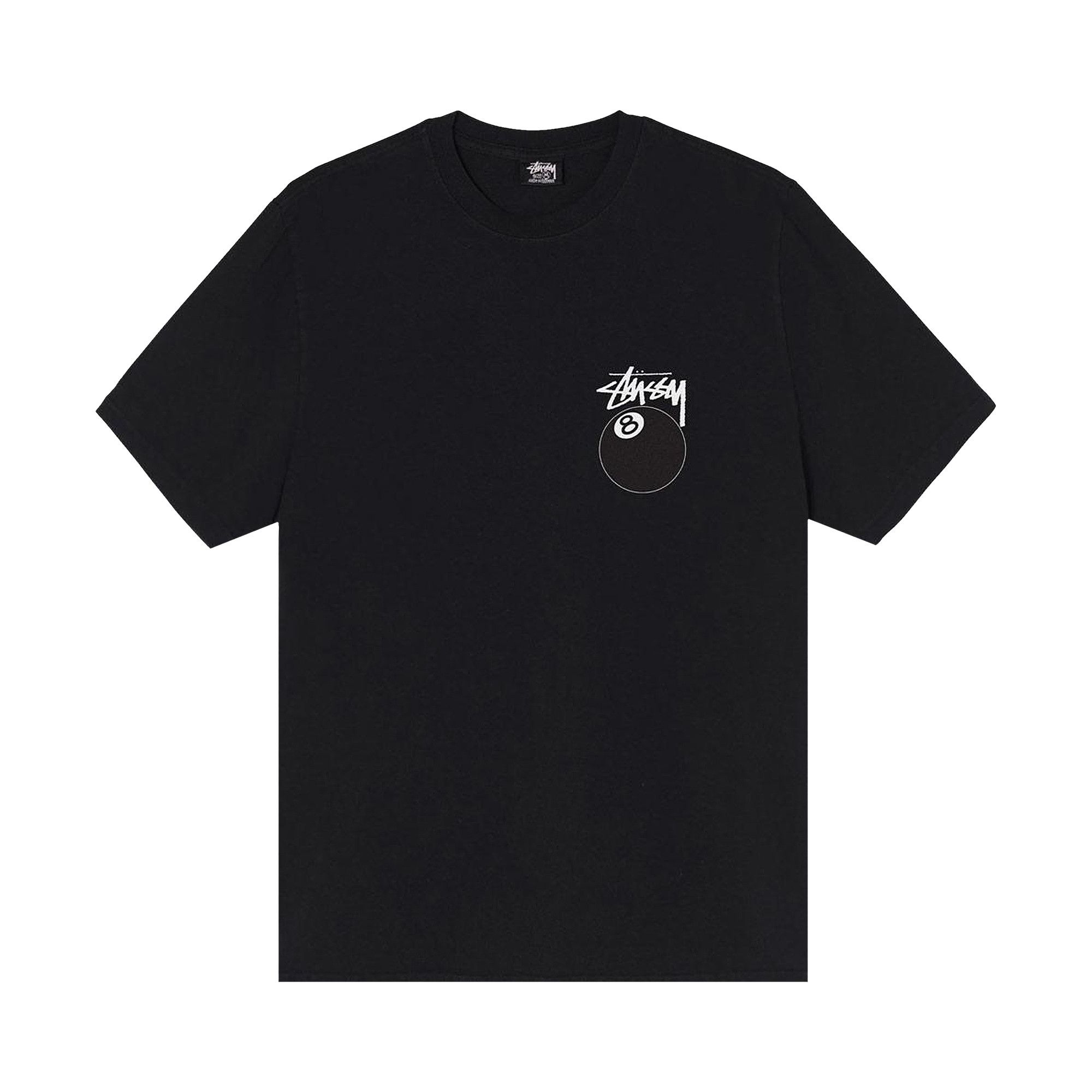 stussy 8 BALL PIGMENT DYED TEE 　8ボールLサイズ 8 Ball Tee Pigment Dyed – Black | Tees | Stüssy