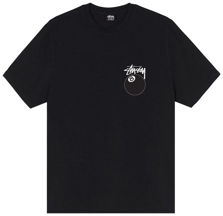 Stussy 8 Ball Pigment Dyed Tee Black