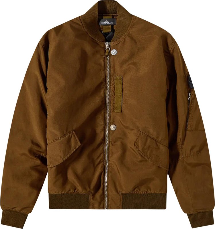 Stone Island Shadow Project Hollowcore Poly Light Bomber Jacket 'Tabacco'