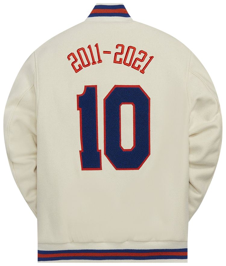 kith knicks varsity jacket