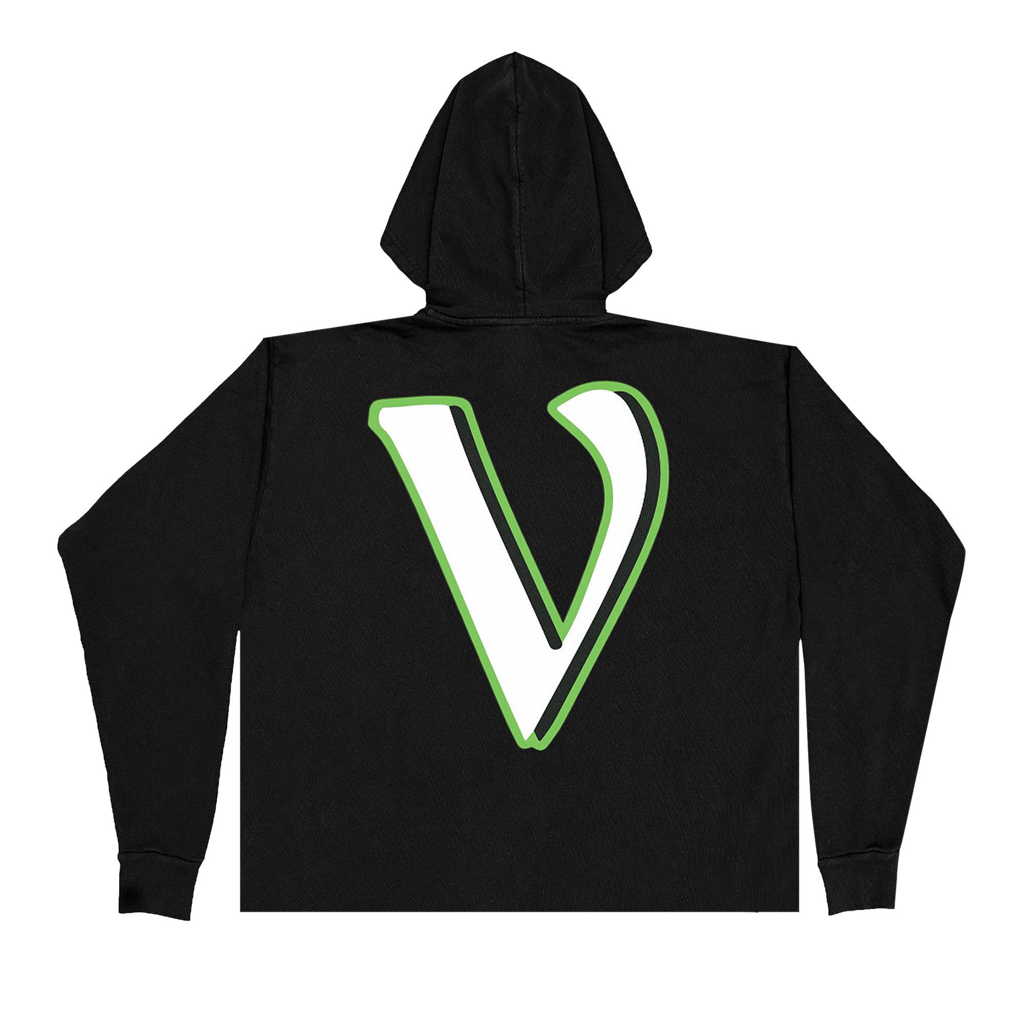 Black vlone hoodie clearance