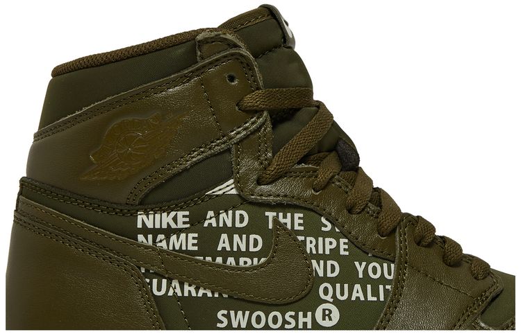 Air Jordan 1 High OG Olive Canvas