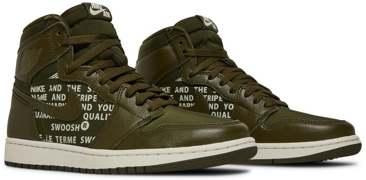 Air Jordan 1 High OG Olive Canvas