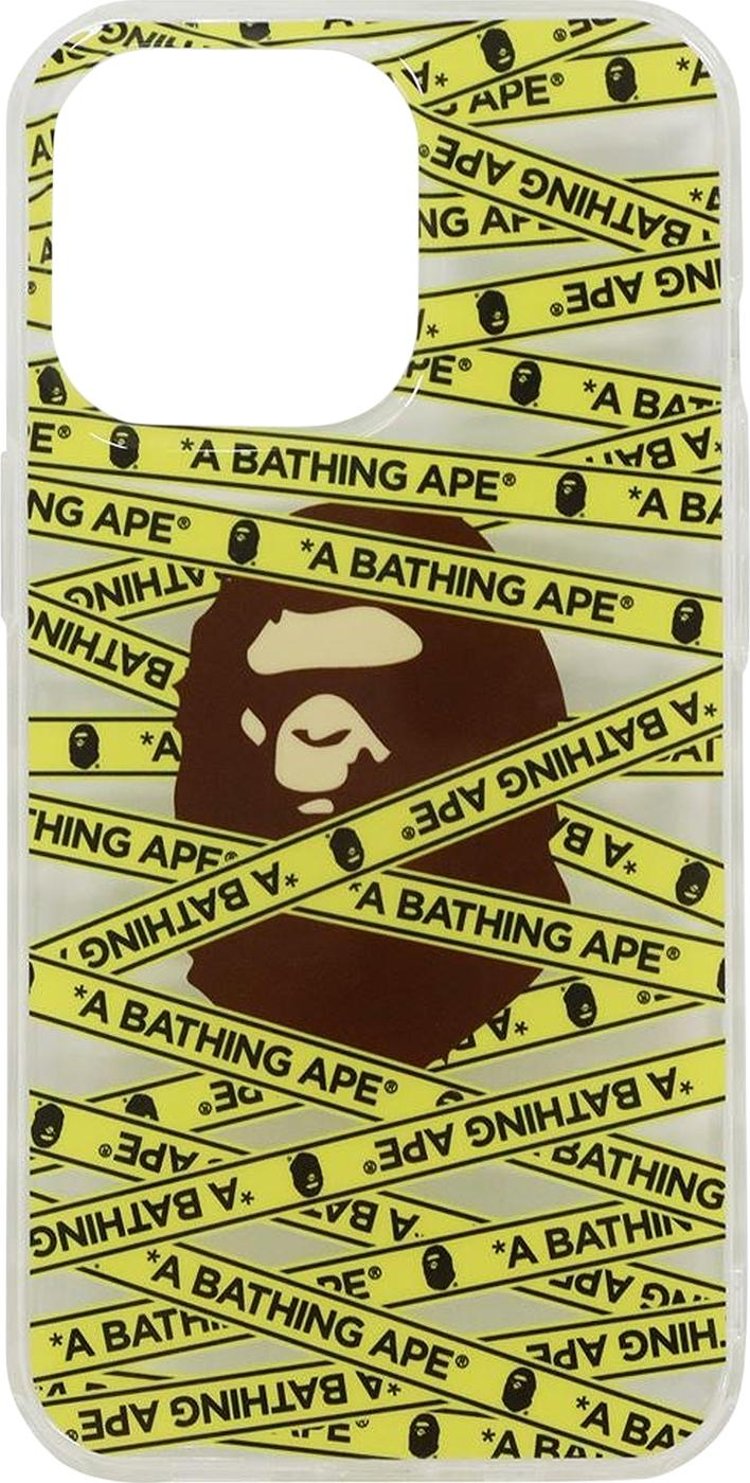 BAPE Tape Logo iPhone 13 Pro Case 'Yellow'