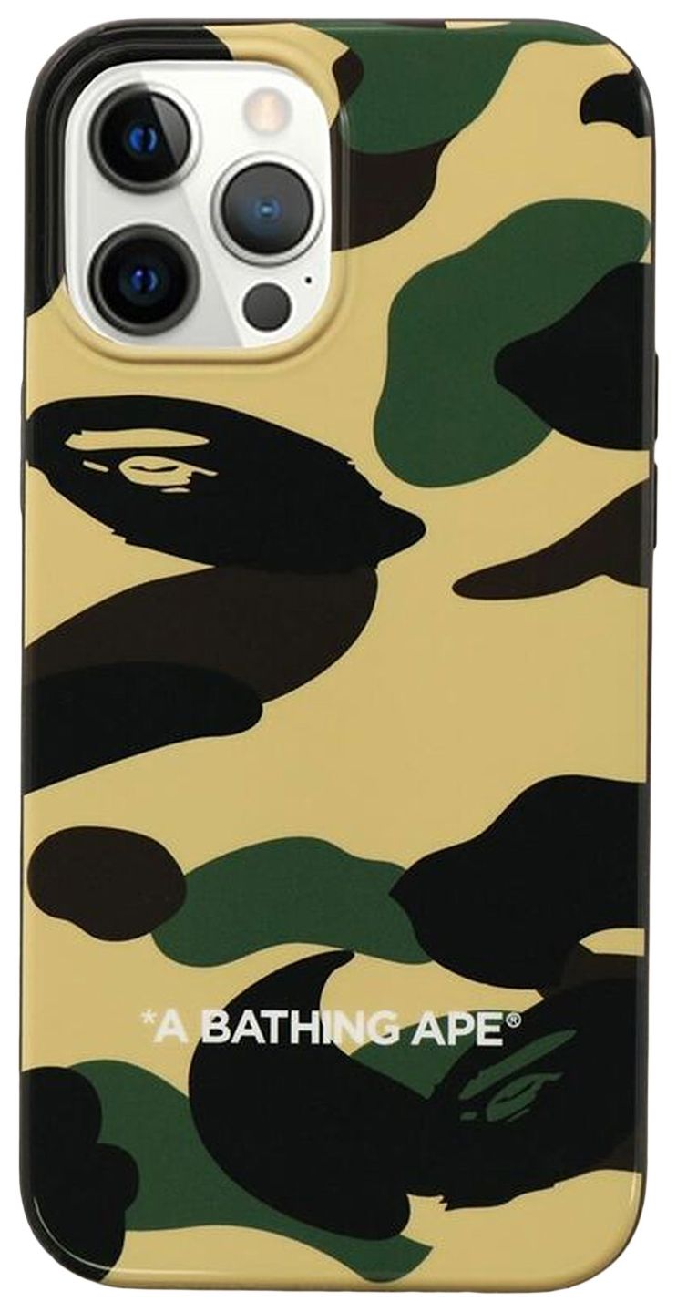 BAPE 1st Camo iPhone 12 Pro Max Case Yellow