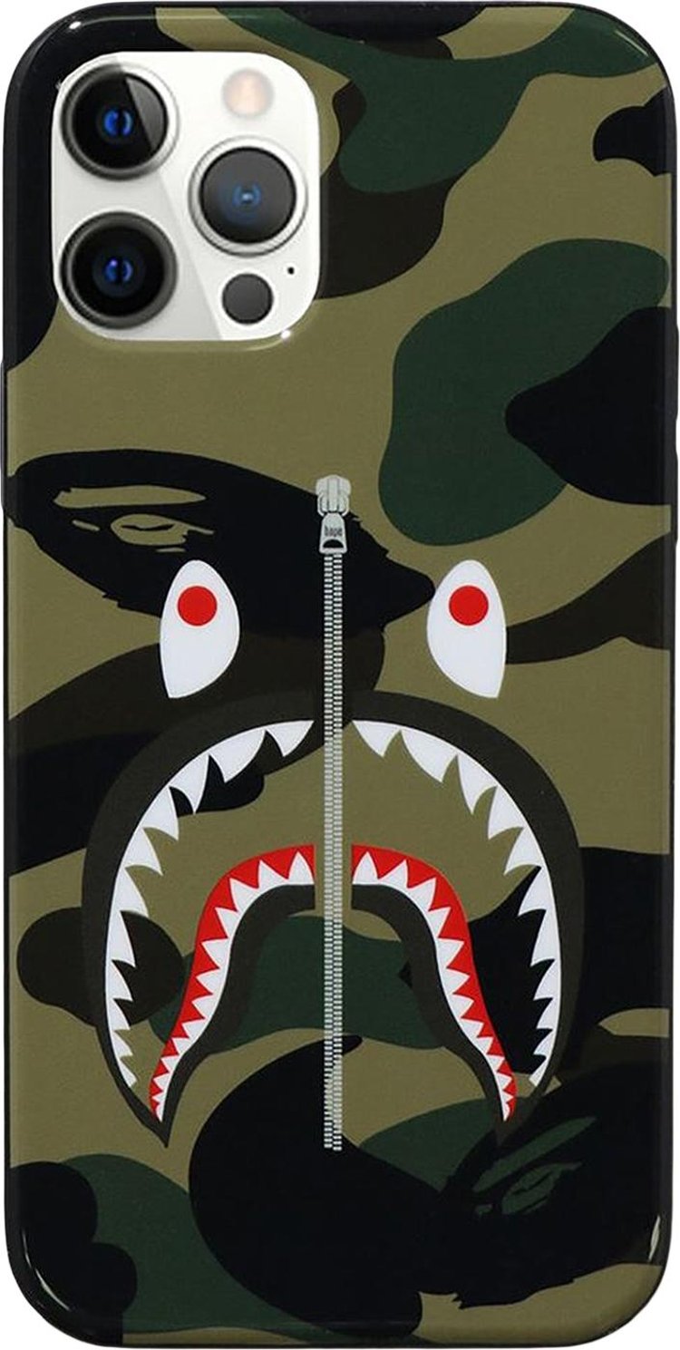 BAPE 1st Camo Shark iPhone 12/12 Pro Case 'Green'