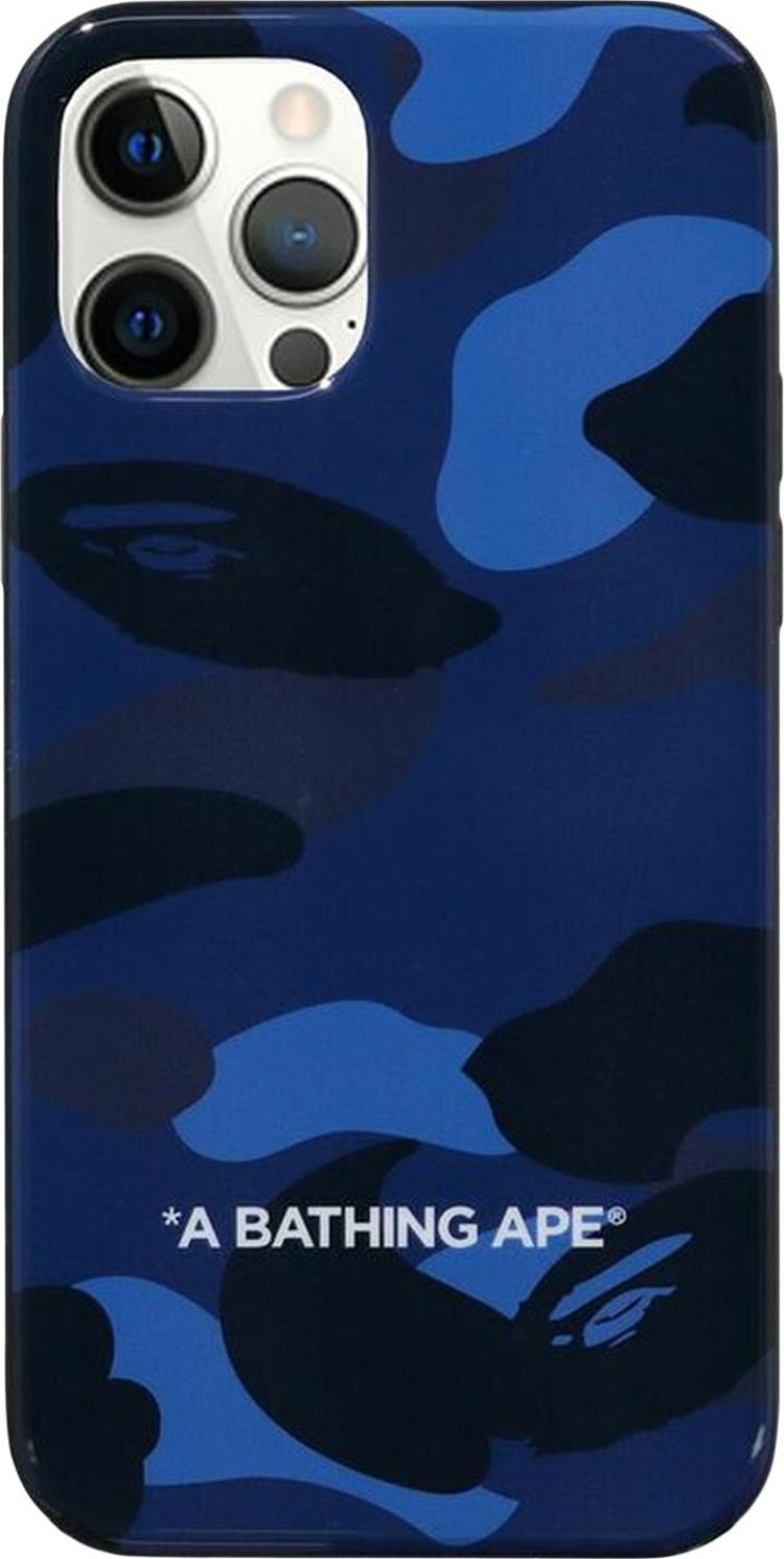 BAPE Color Camo iPhone 12/12 Pro Case 'Navy'