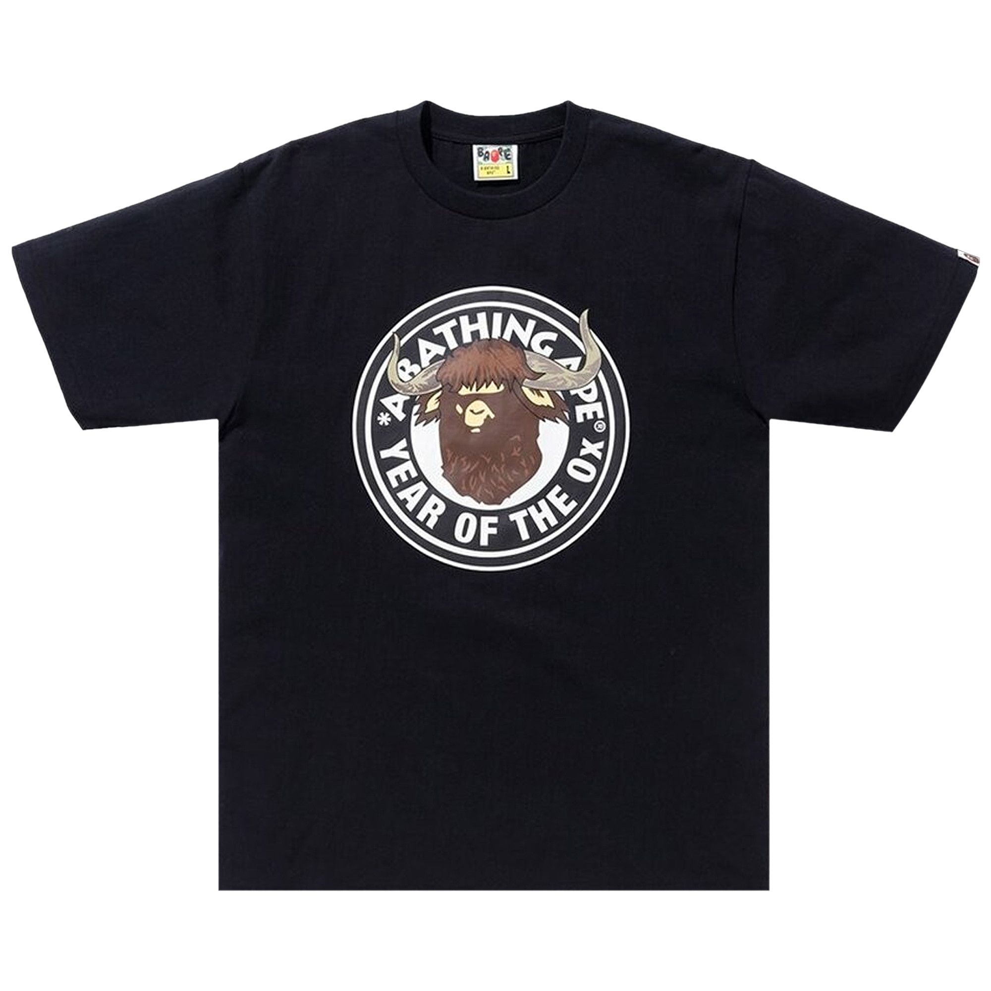 Buy BAPE Year Of The Ox Tee 'Black' - 1H20 110 001 BLACK | GOAT