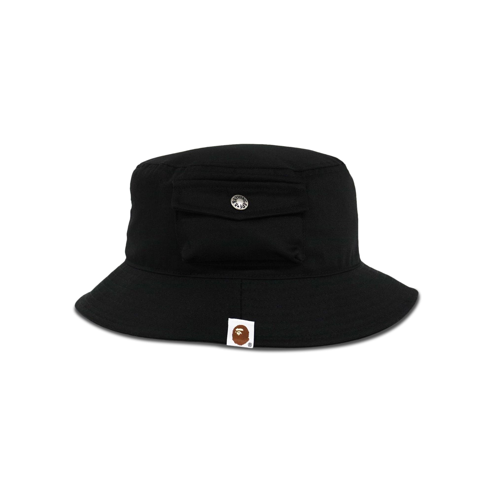 人気特価激安 - 'Black' Hat Bucket Pocket College BAPE Buy 1H80 015 180 帽子
