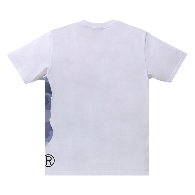 BAPE Color Camo Side Big Ape Head Tee WhitePurple