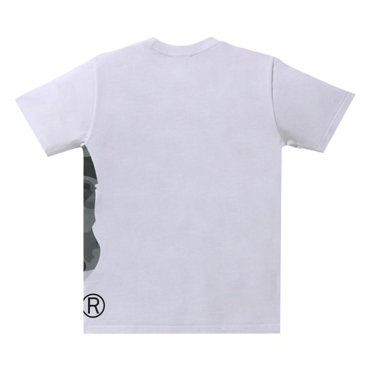 BAPE Color Camo Side Big Ape Head Tee WhiteGrey