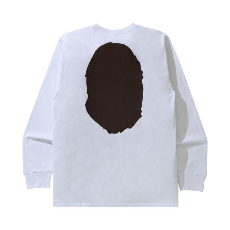 BAPE Big Ape Head Long Sleeve Tee White