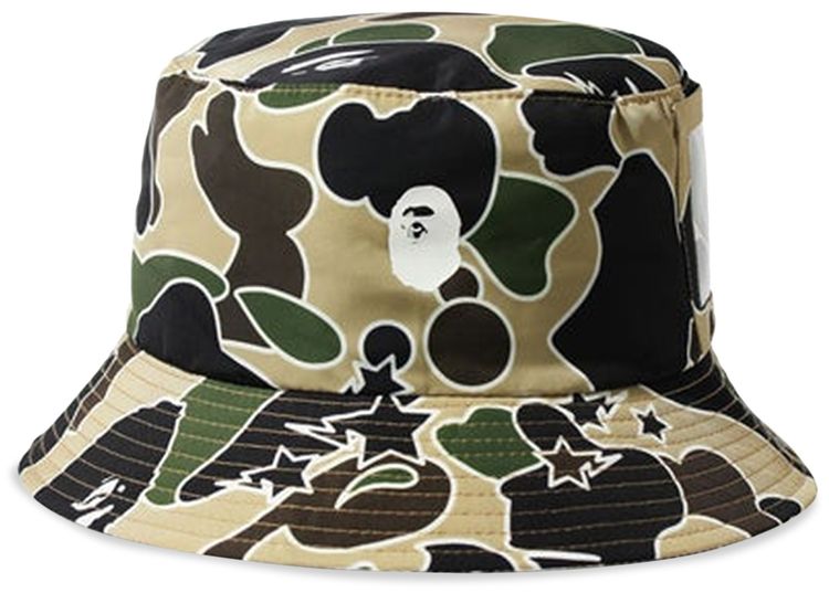 BAPE Sta Camo Pocket Bucket Hat Yellow