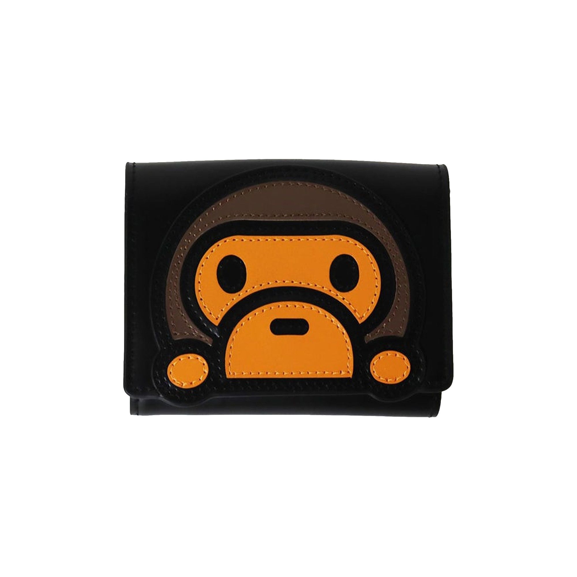 人気便利グッズ - 'Black' Wallet Leather Milo Baby BAPE Buy 2H80 509 282 小物